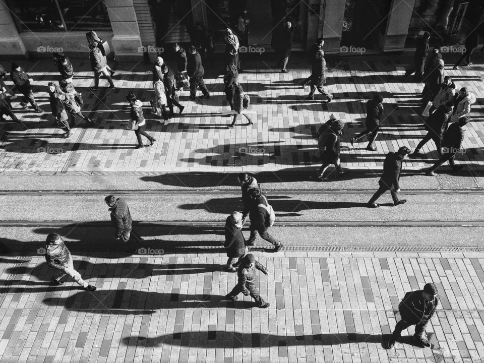 People and shadows