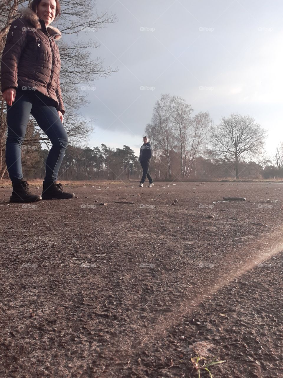 On a runway in Belgium