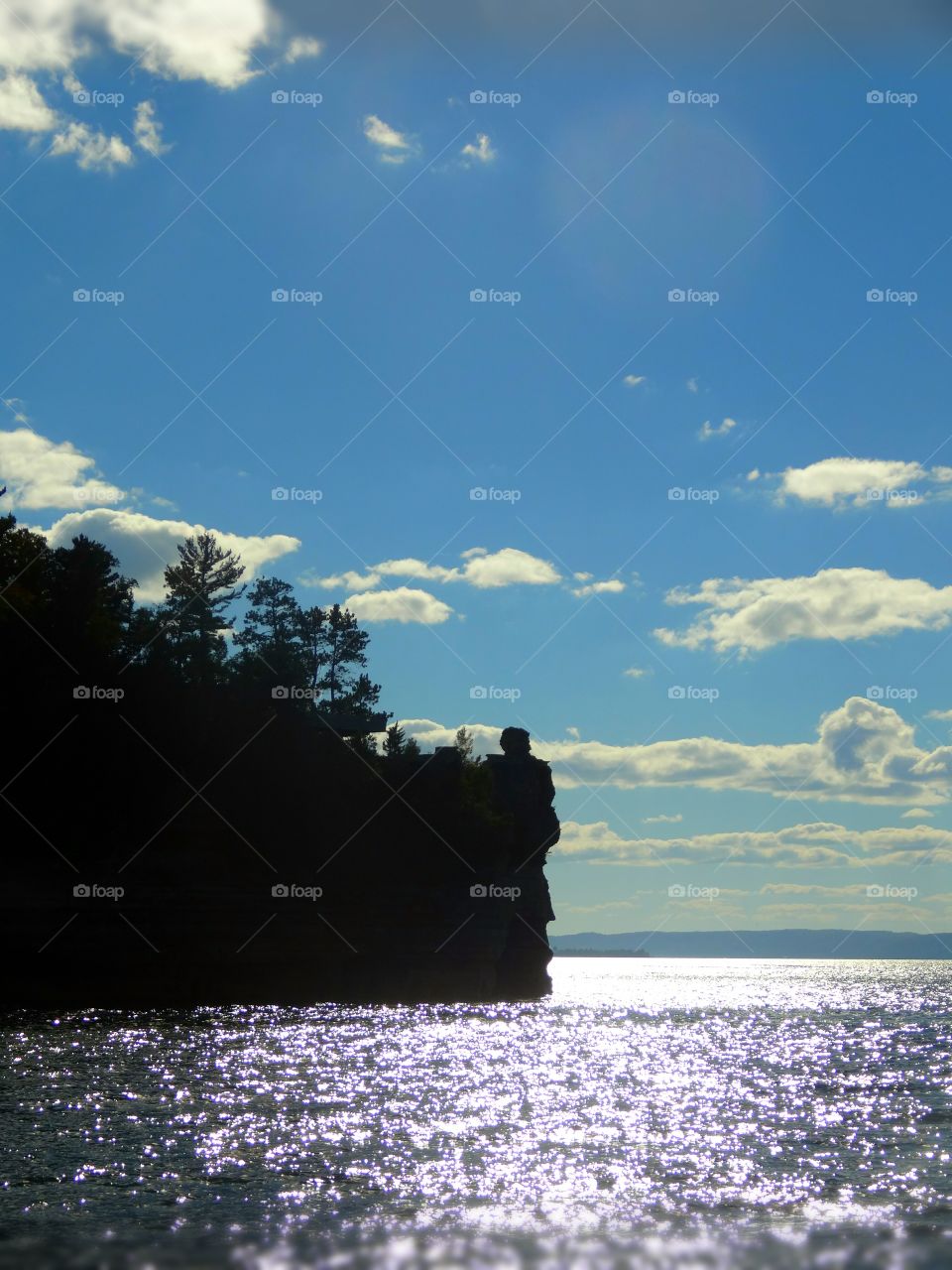 Pictured Rocks, Munising Michigan Beautiful silhouette