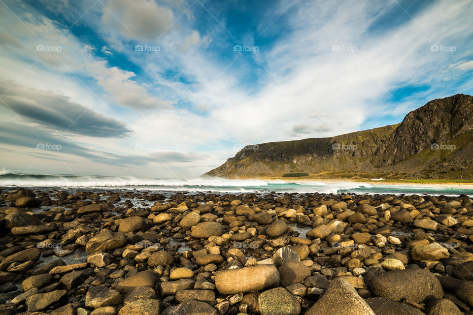 Water, No Person, Rock, Landscape, Sky