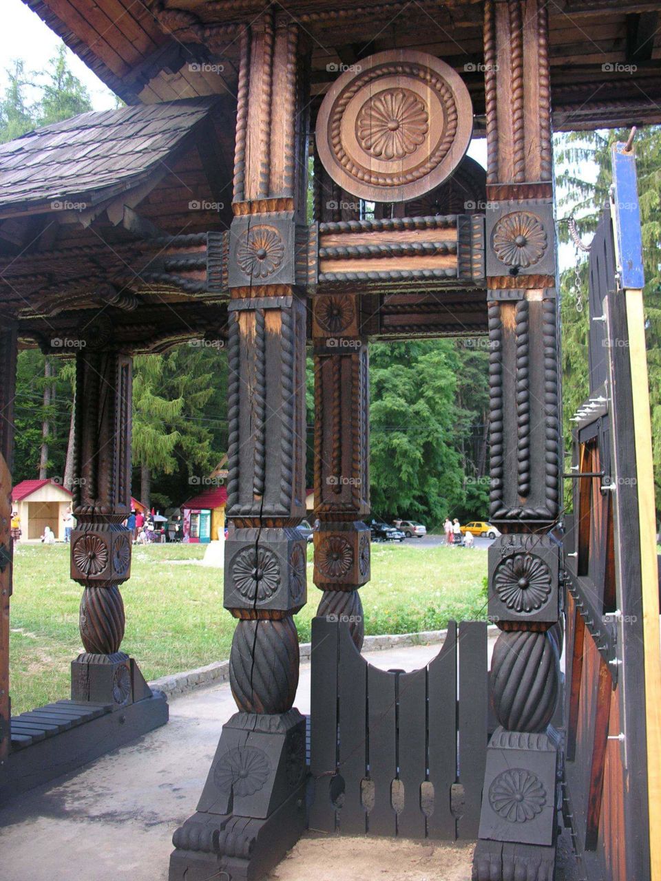 wooden gate. wooden gate