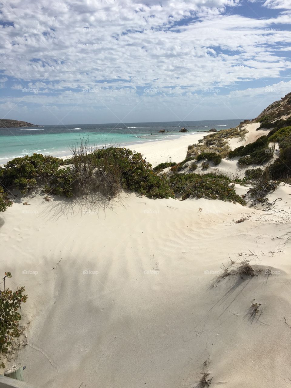 Sandy path to remote beach in south Australia 