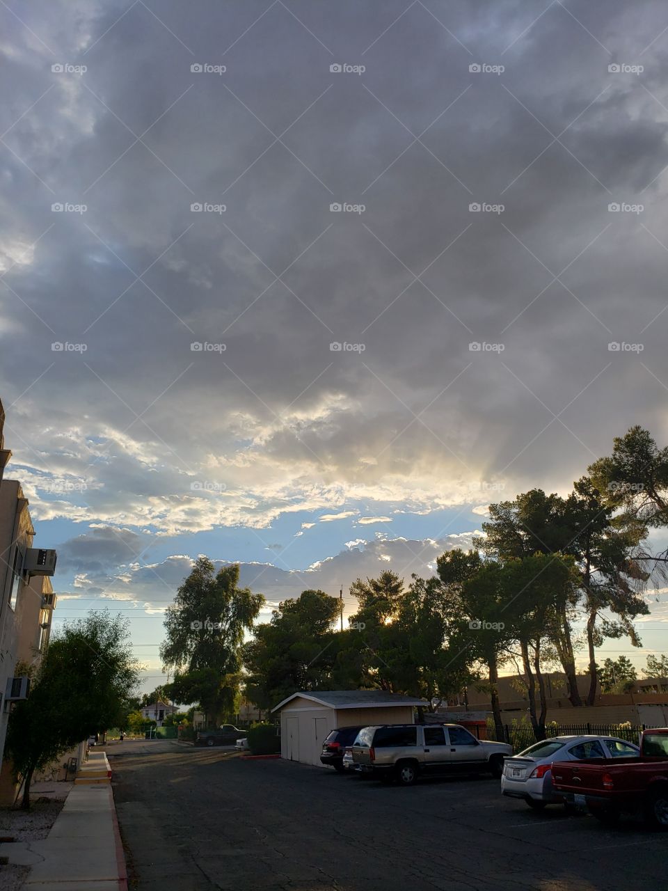 sunset in Las Vegas Nevada USA