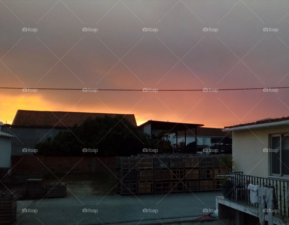 june sunset in Portugal