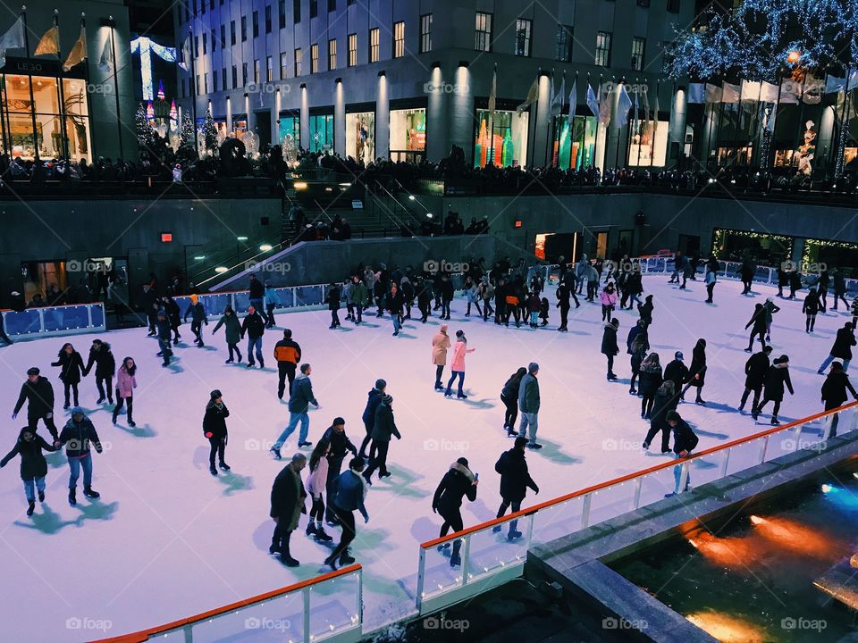New York City ice skating arena
