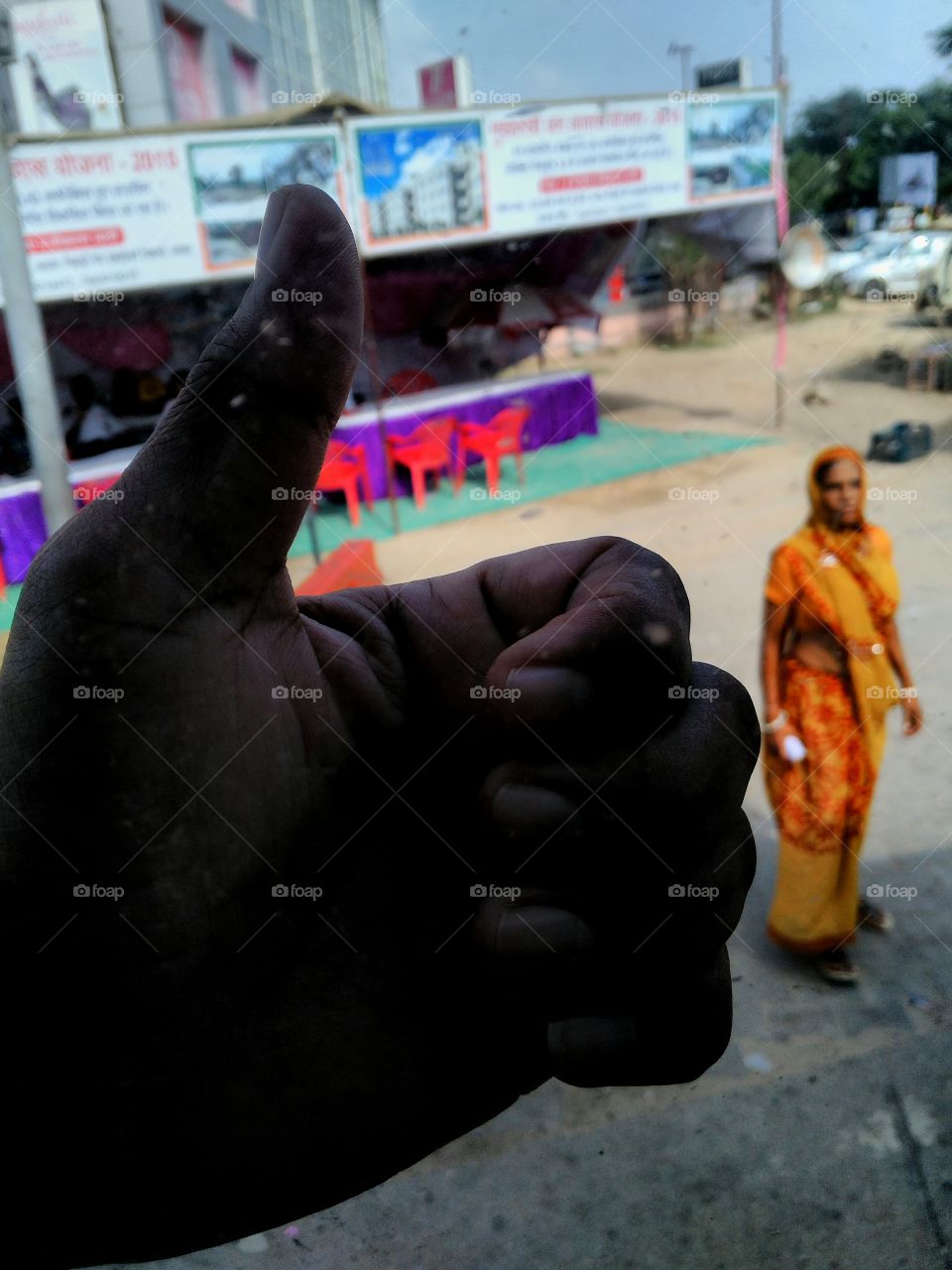 from window of a bus