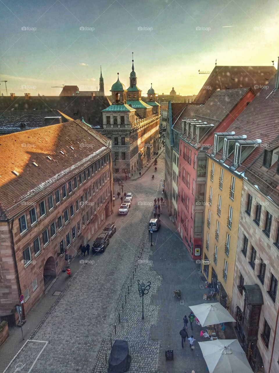 Nürnberg with view on the Rathaus