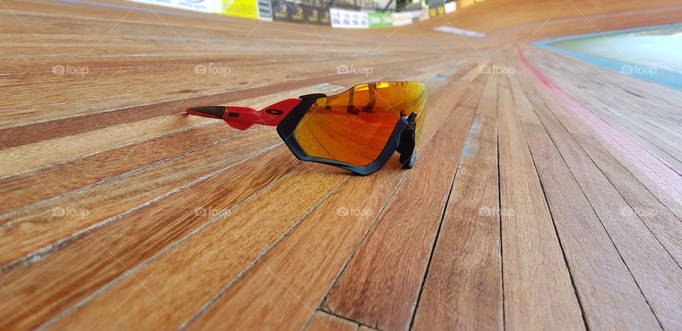 Oakley sunglasses on track