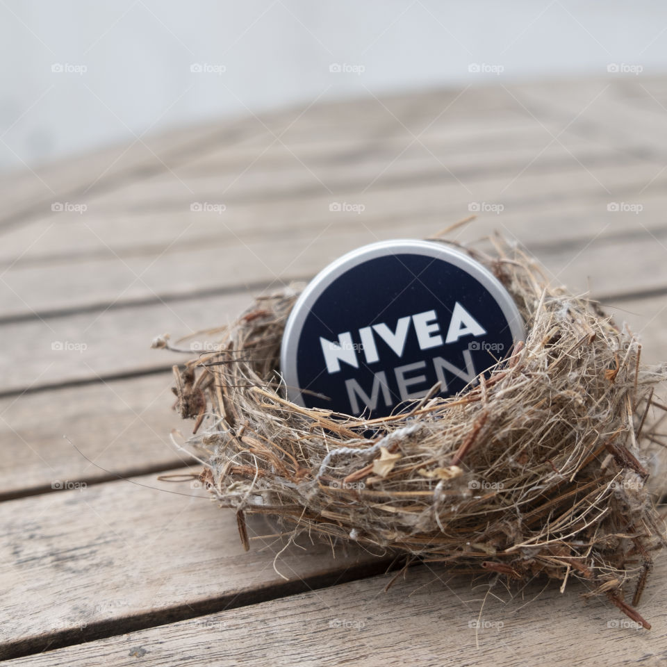 Nest with a Nivea tin