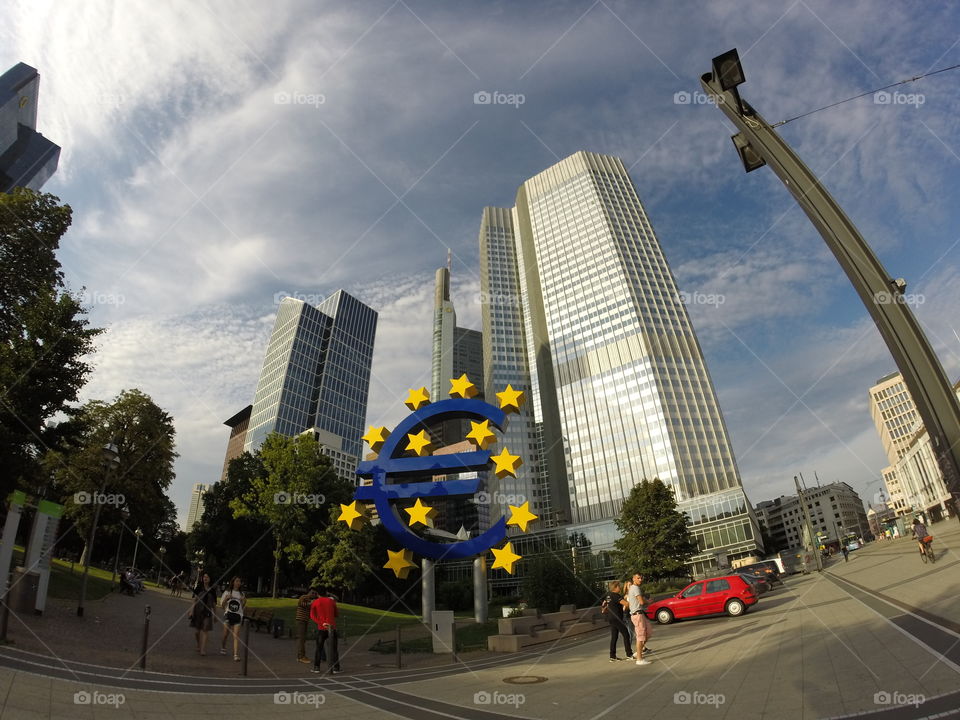 Euro Symbol - Frankfurt