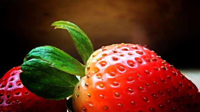 strawberry detail