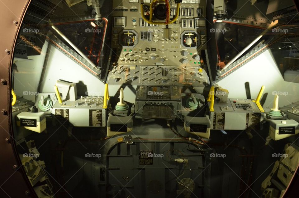 Inside the Moonlander.