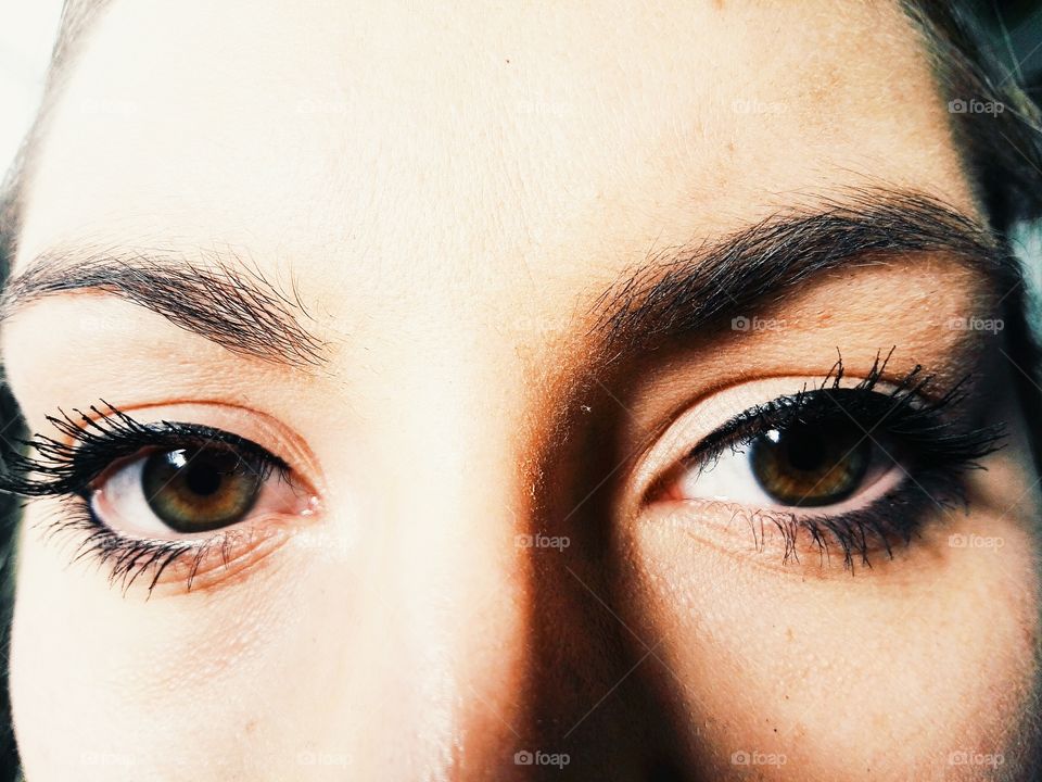 womans eyes