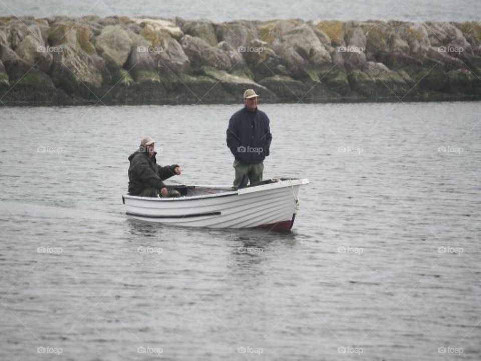 Two men in a boat!