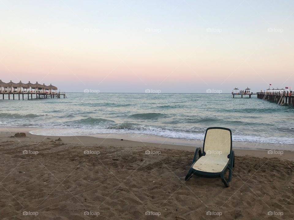 Beach, Water, Sea, Seashore, Sunset