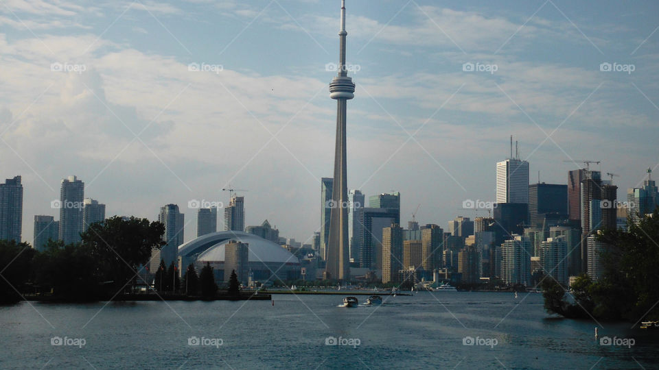 Toronto harbourfront in summer