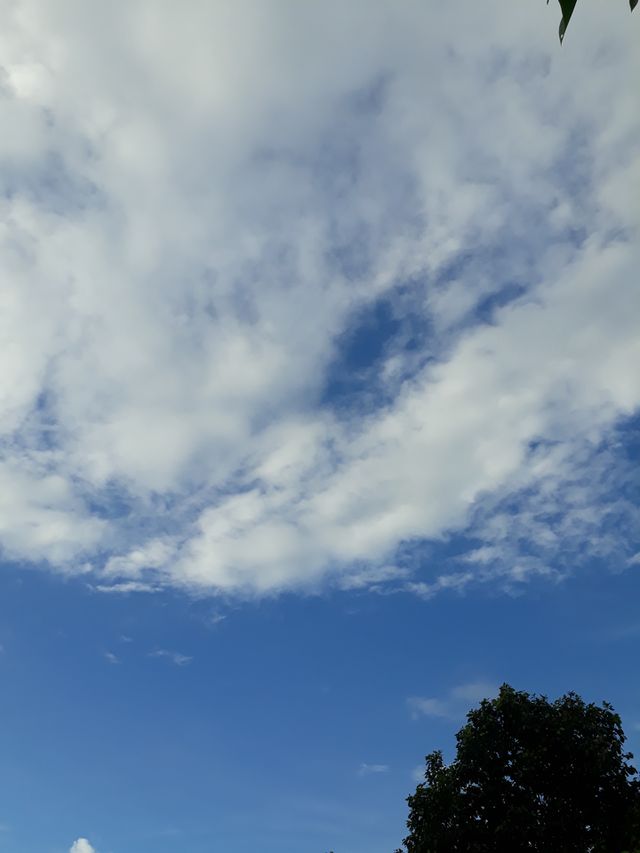 Beautiful cloud in the sky Indian village