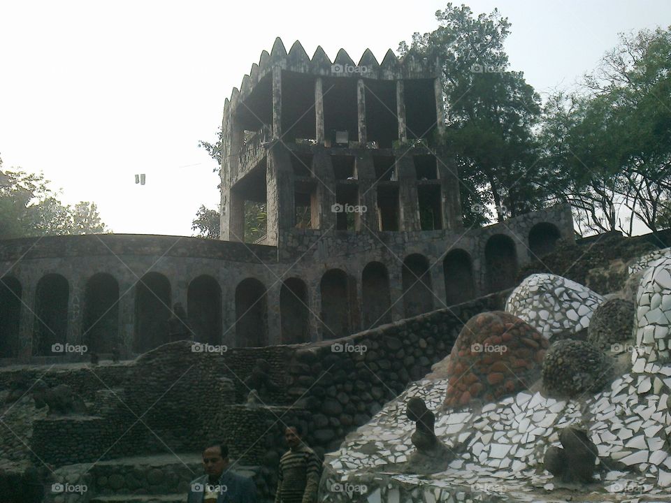 Rock Garden Chandigarh, is a sculpture garden made from waste material- A best tourist spot. Founded by NEK CHAND.