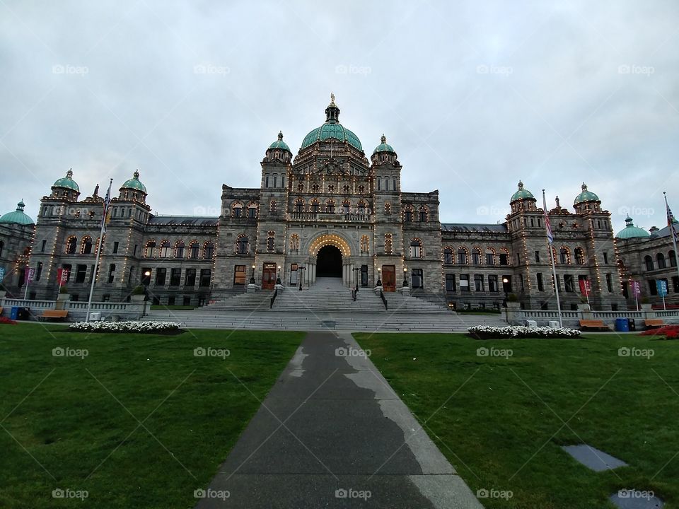 British Columbia Parliament Building at Dawn