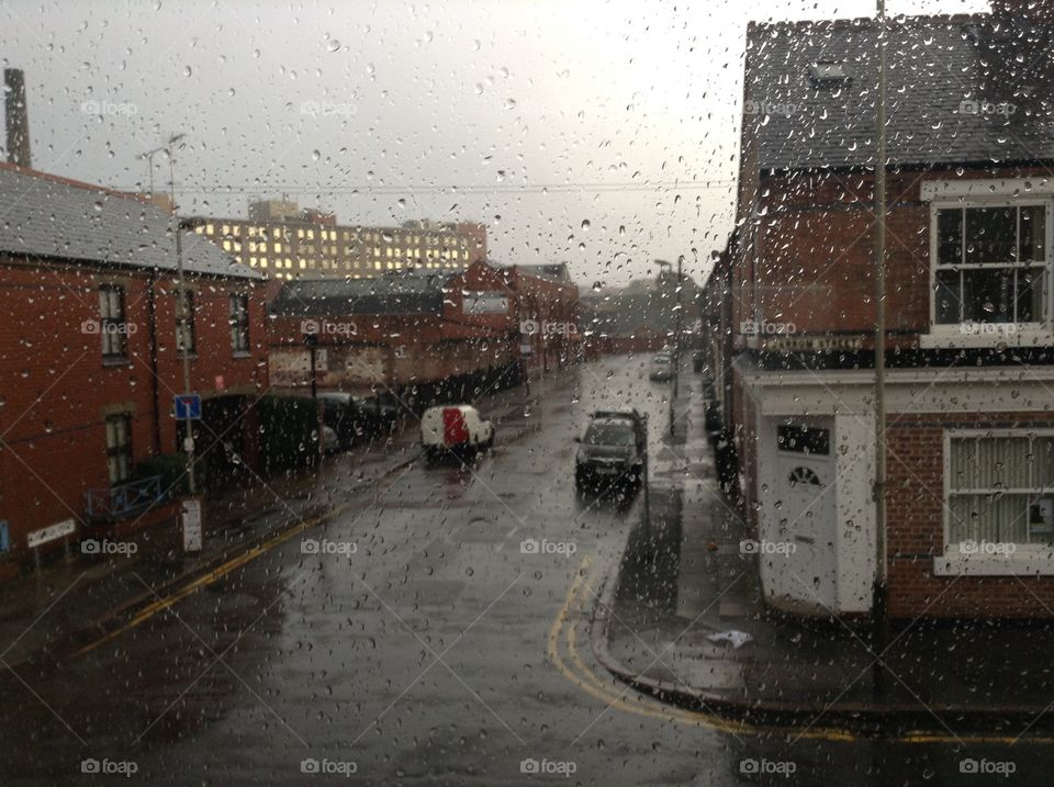 A rainy day at Leicester city