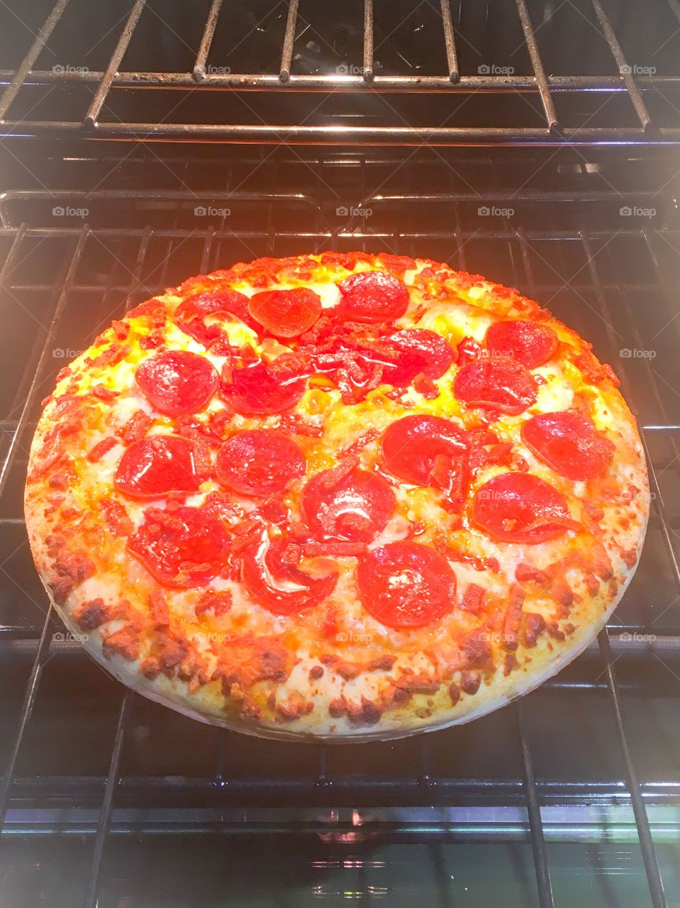 Pizza from the oven