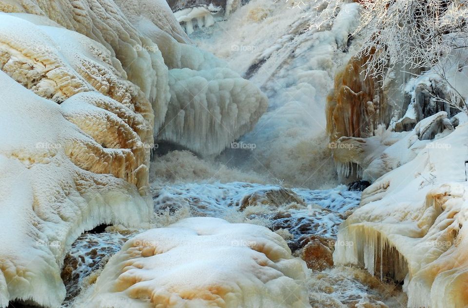 Frozen icefall