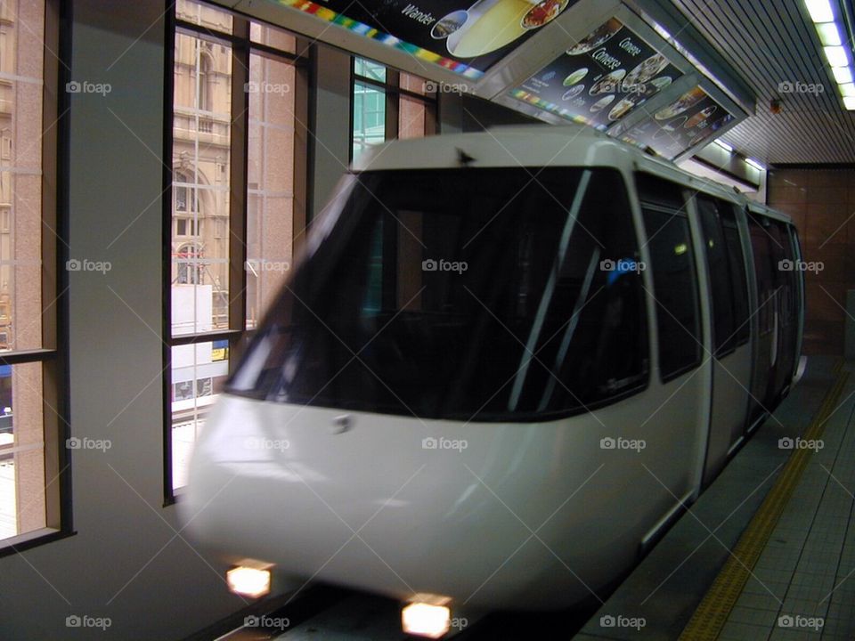 SYDNEY, AUSTRALIA THE MONORAIL STATION