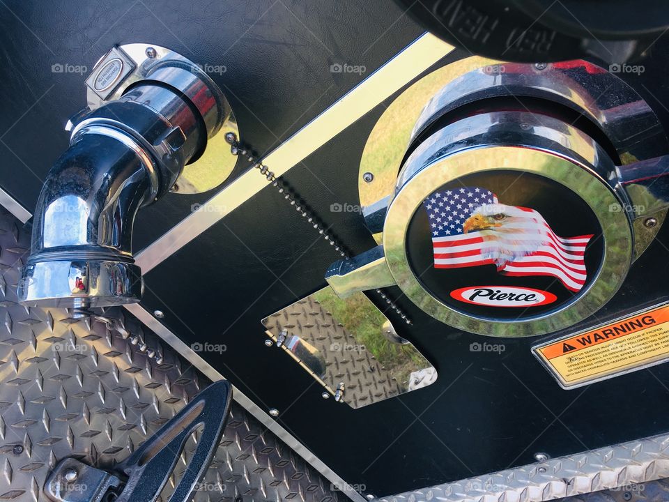 Gauges and gears on a fire engine 🚒