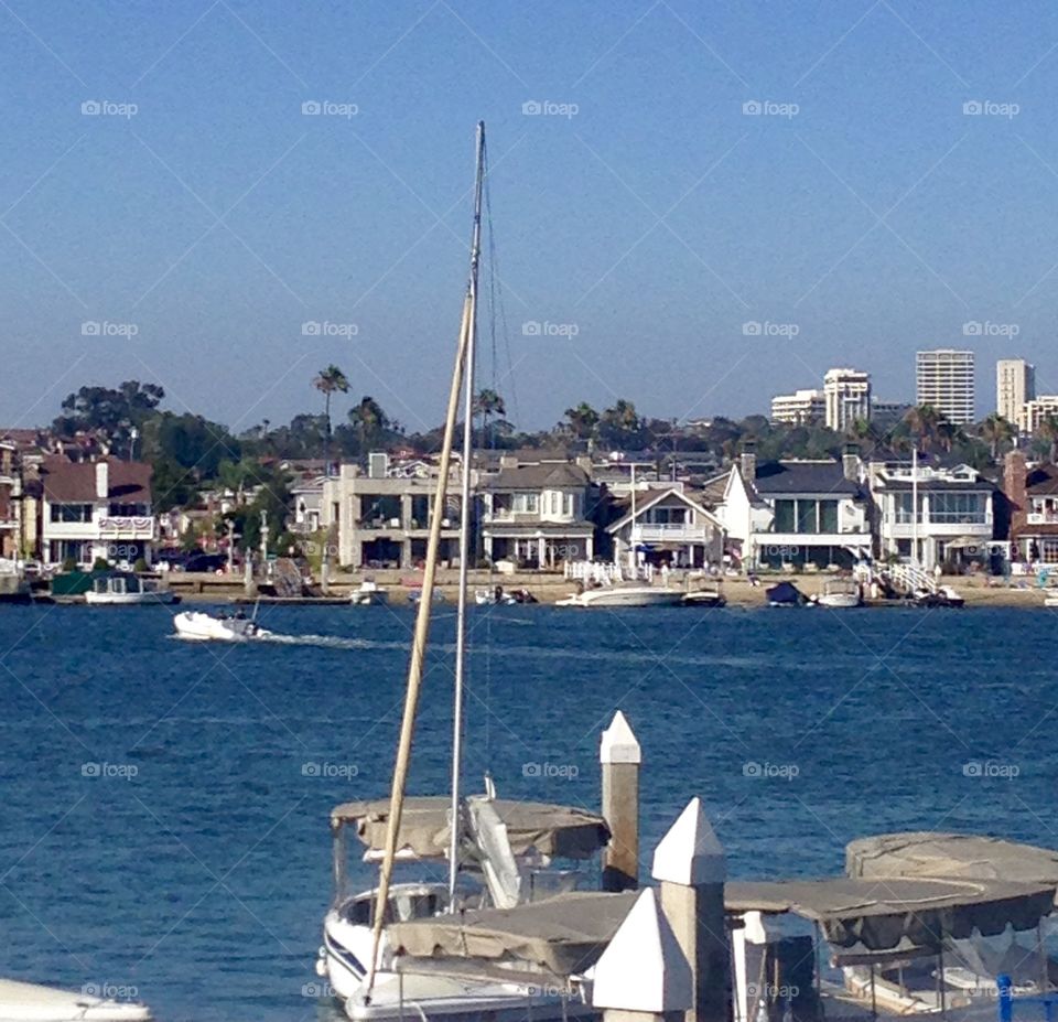 Looking out to Balboa Island