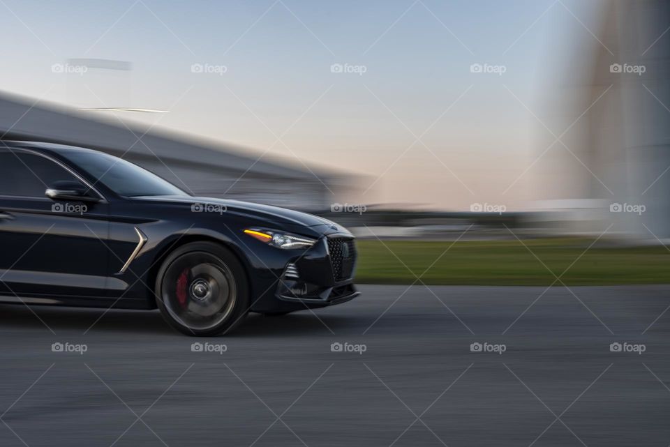 Genesis G70 in motion