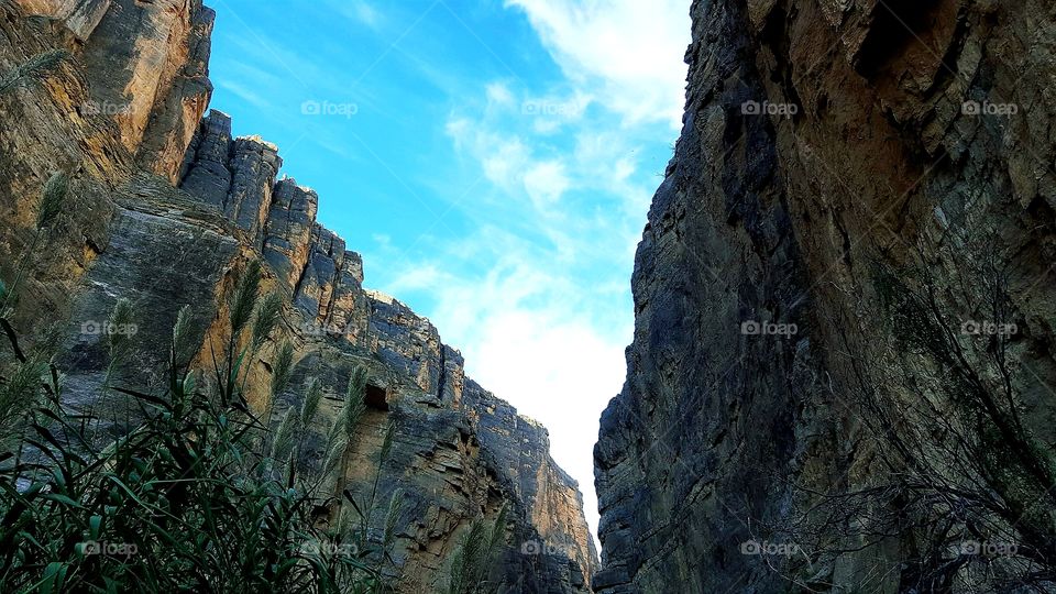 "Between the in Between" mountain cliffs