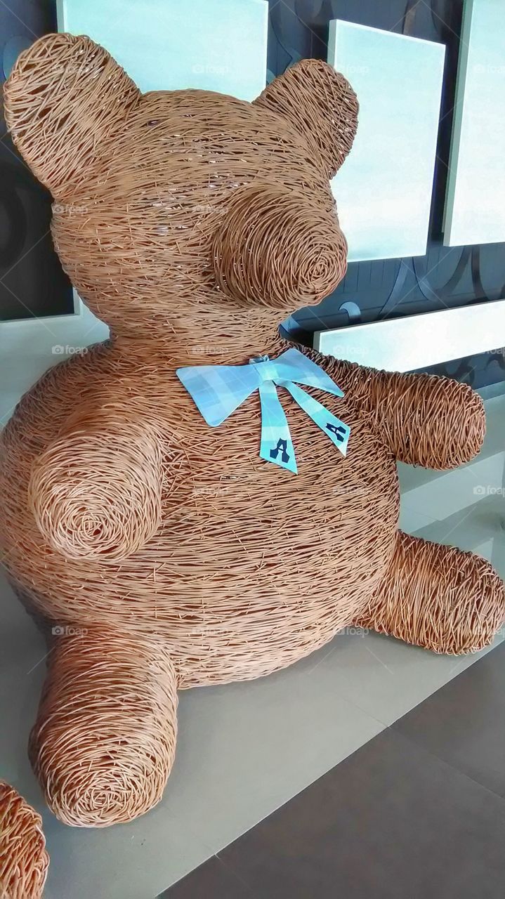 wood bear decoration