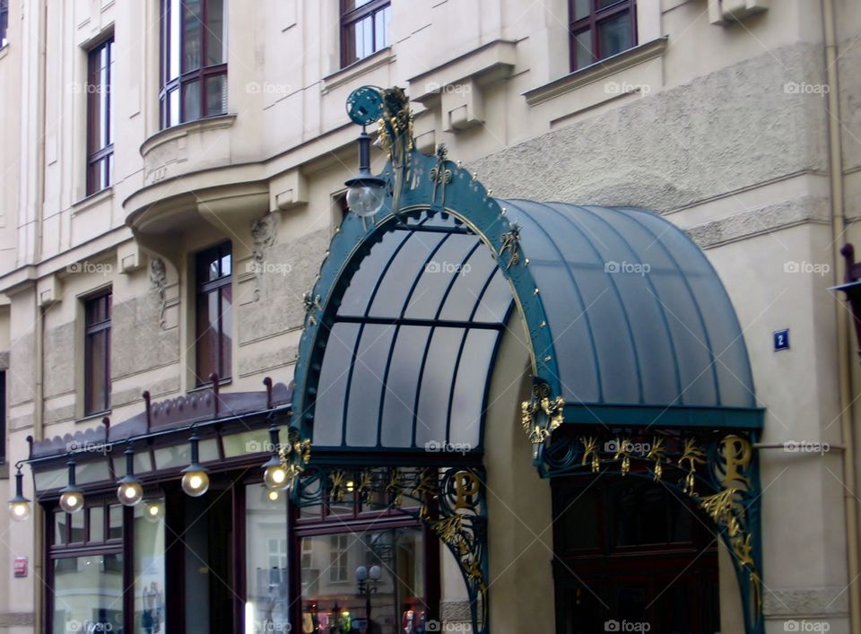 Prague Architecture . Gold Embellishments 