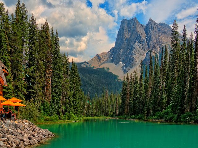 Scenic view of lake