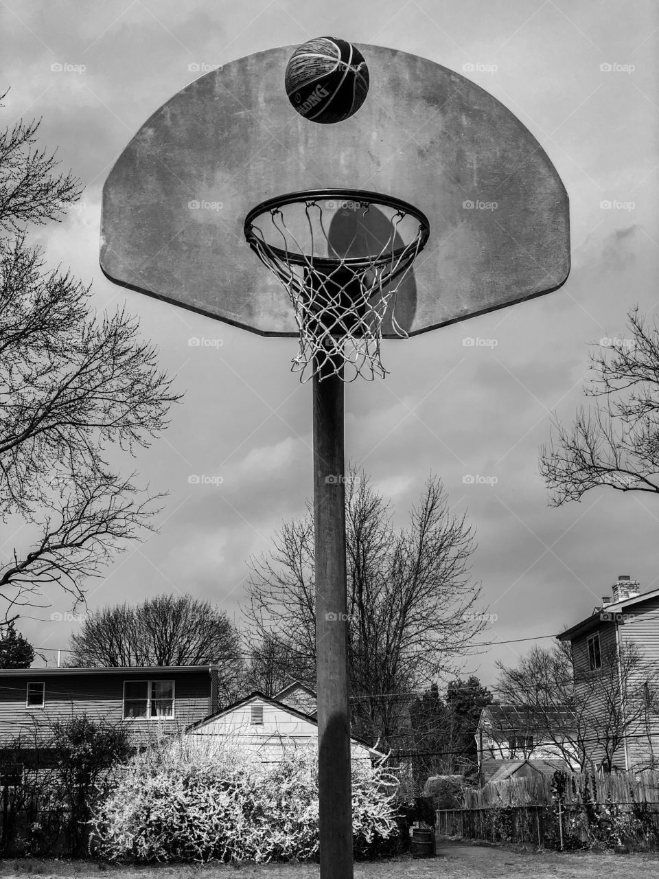 Staying In Good Shape, Basketball Court, Basketball Hoop, Playing Basketball, Basketball Shot, Ballin’, Shooting Hoops, Monochromatic Basketball Hoop