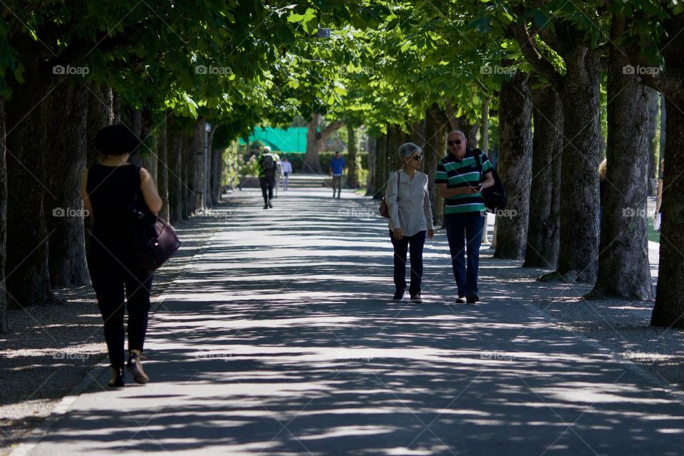 Couple Walking On The Streets