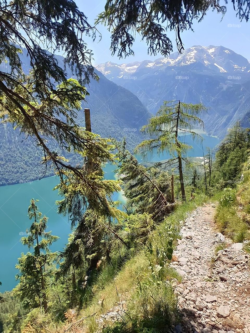 Beautiful scenery between the mountain