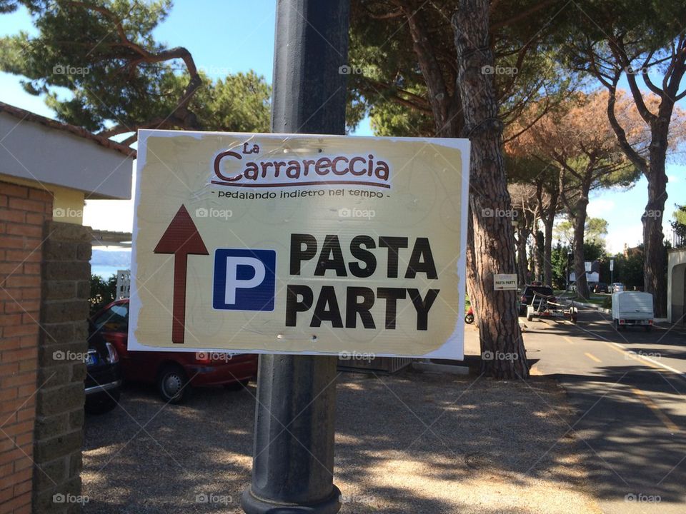 Pasta party