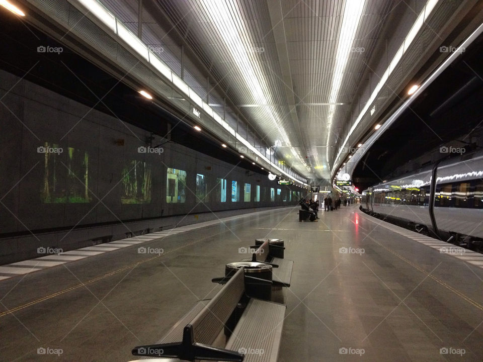 malmö sweden underground train by rudestar