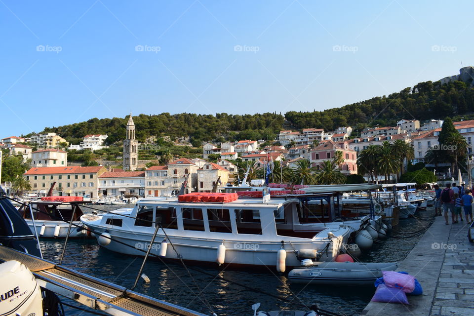 View from riva Hvar