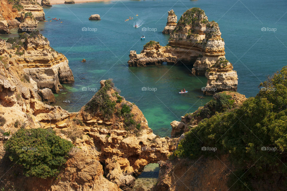 Los lagos coast in Portugal