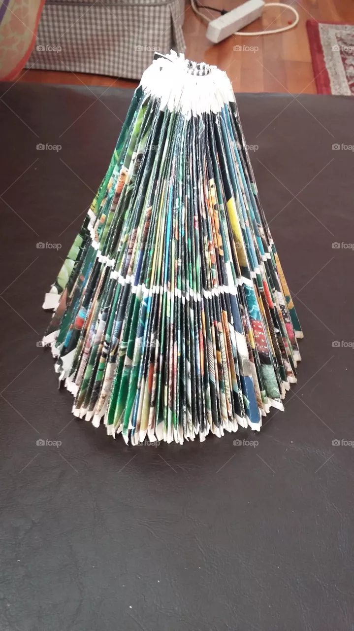 christmas tree folded from a book
