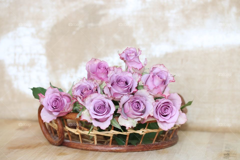 Pink roses bouquet