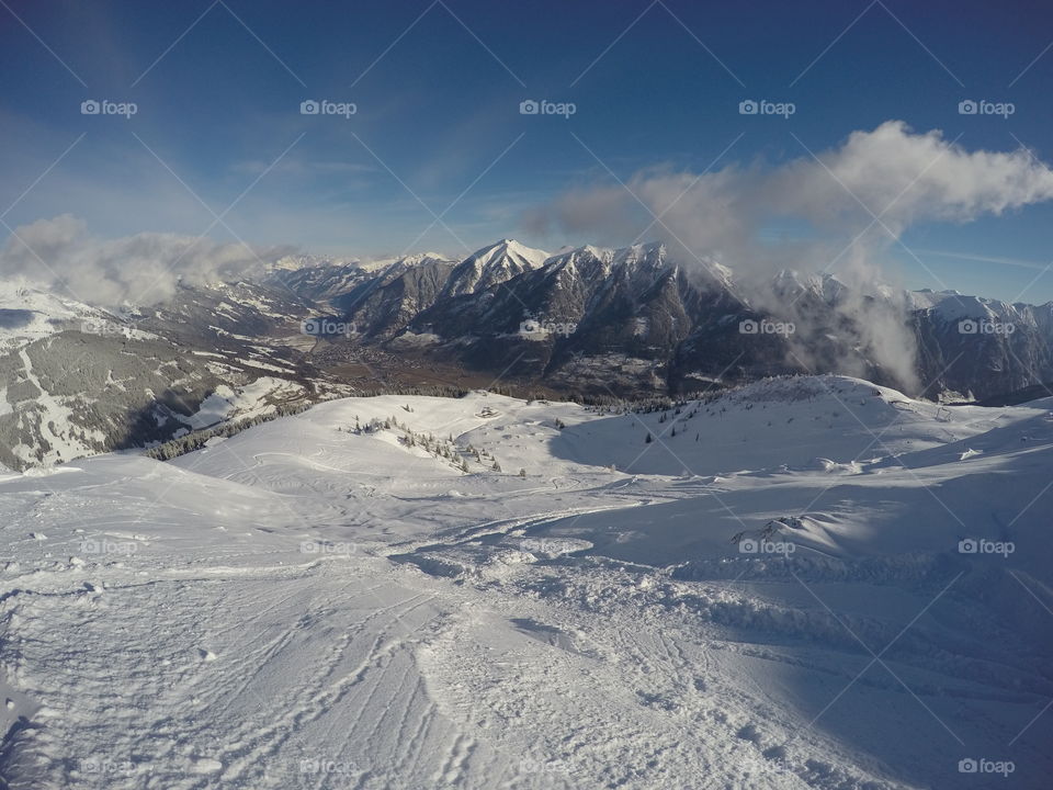 Captured this before going down the slope