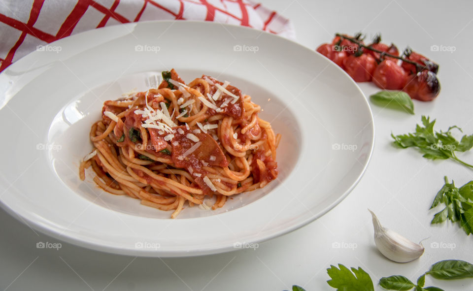 Close-up of pasta