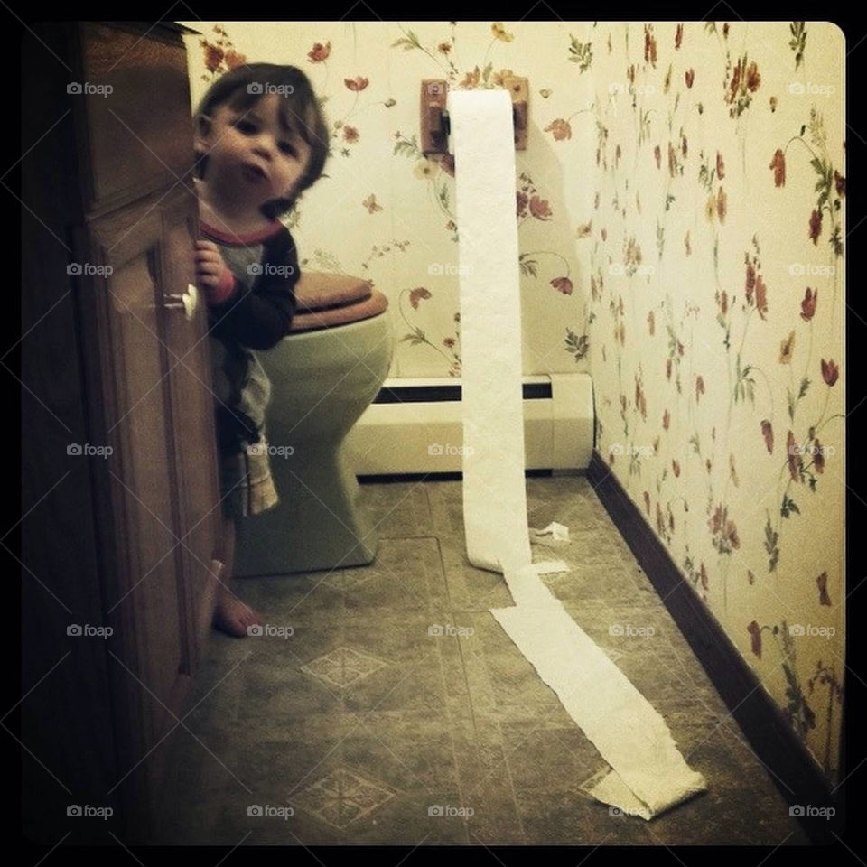 boy curious toddler bathroom by jmh