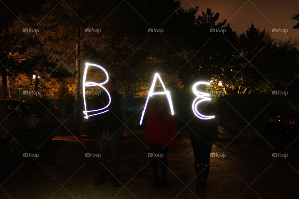 BAE with light painting