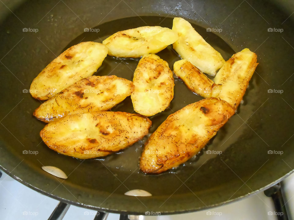 Frying Plantains