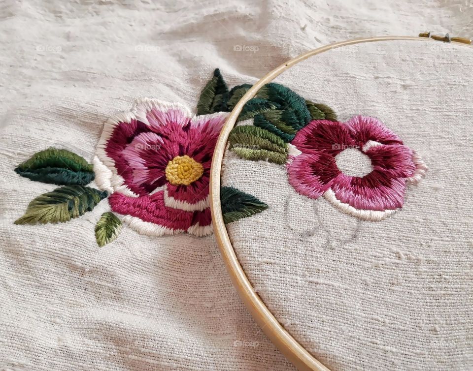 rose embroidery