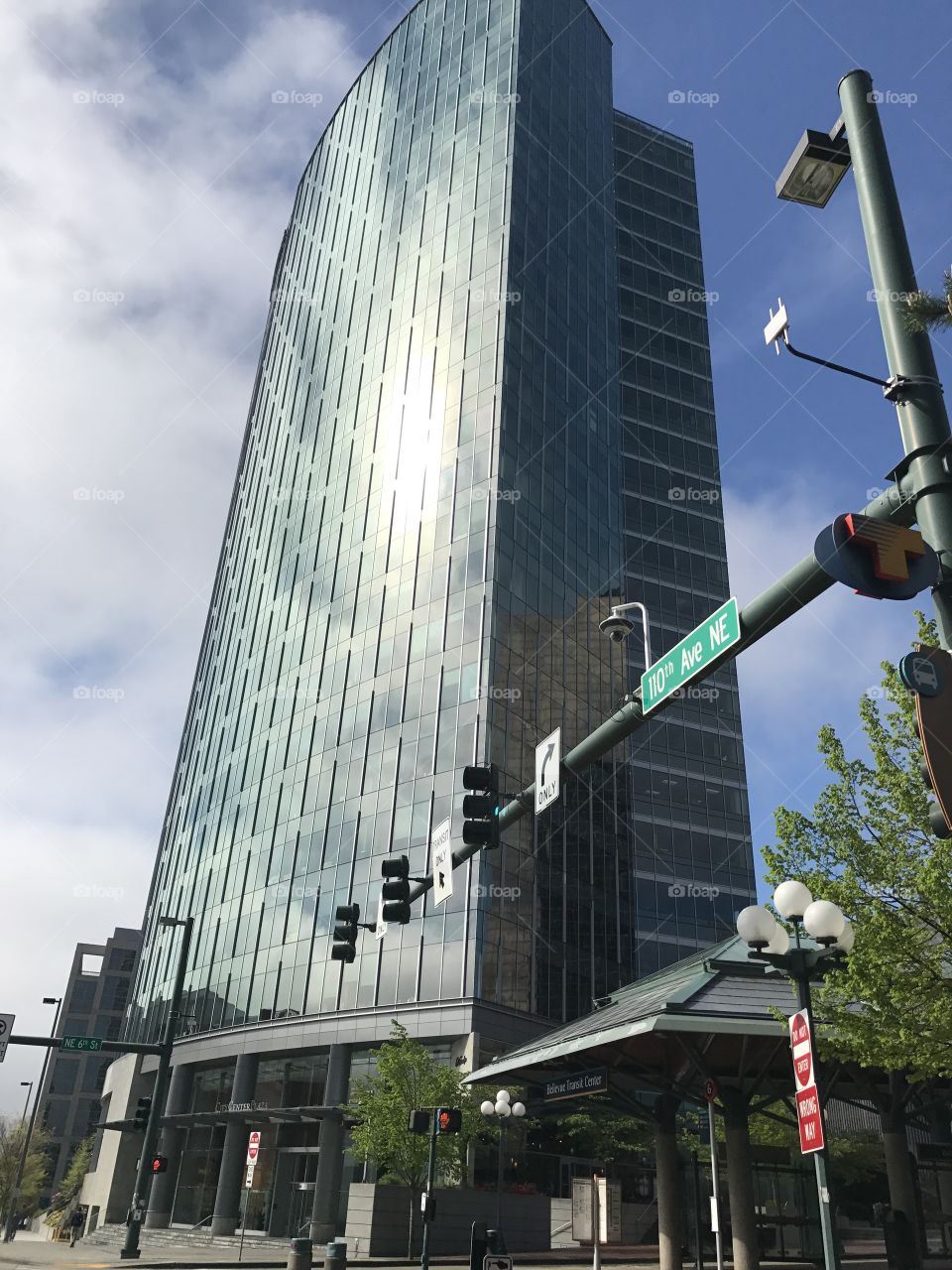 City center building in Bellevue, WA.